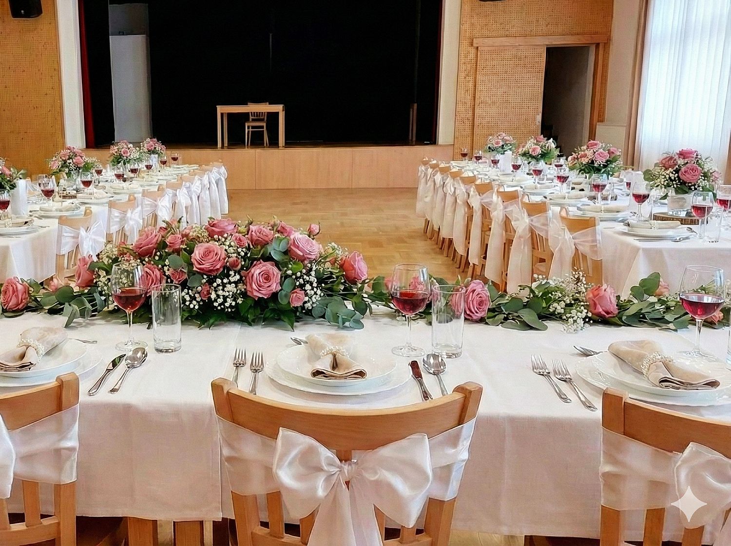 Svatební výzdoba mašle