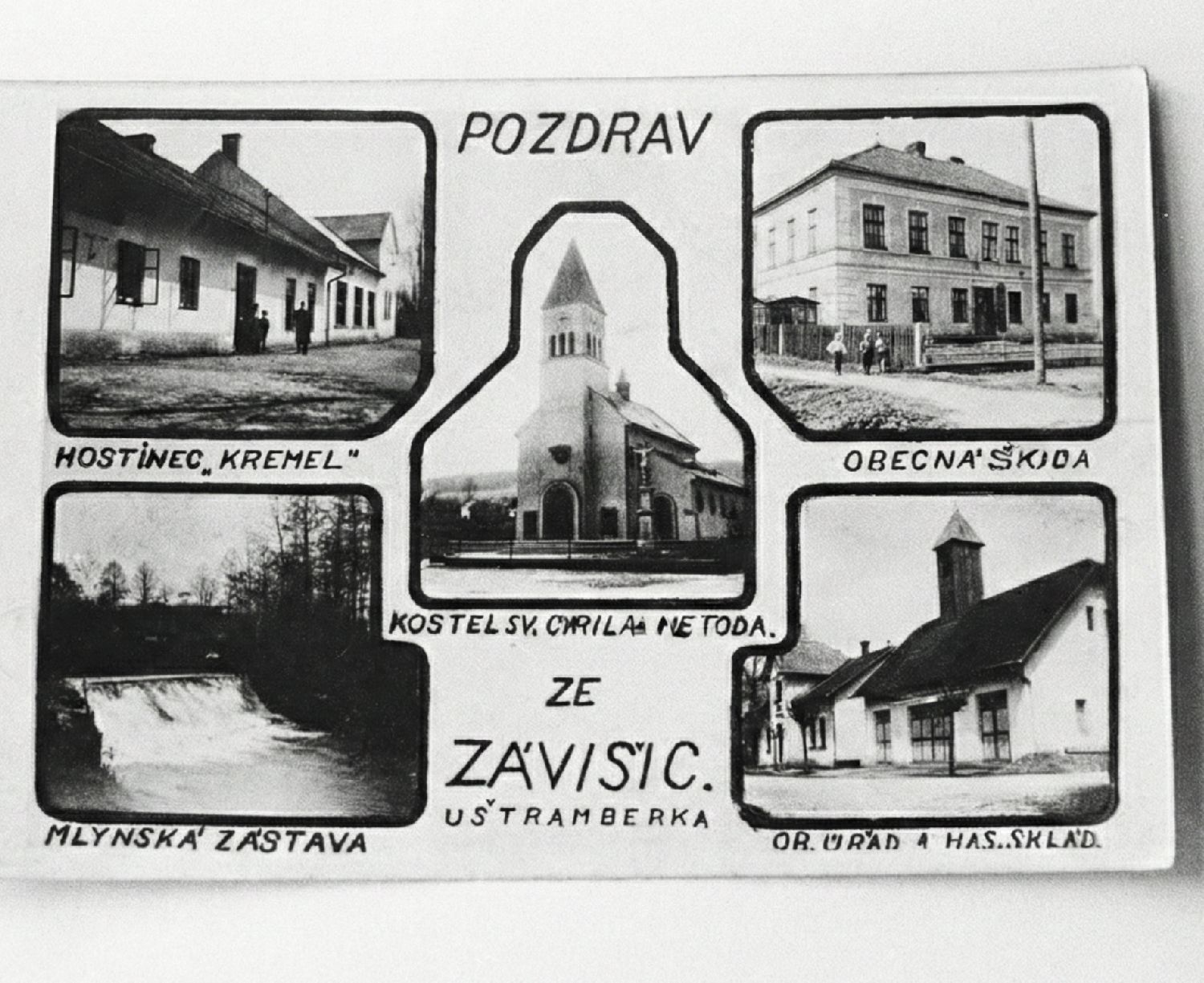 Pozdrav ze Závišic - hostinec Kremel